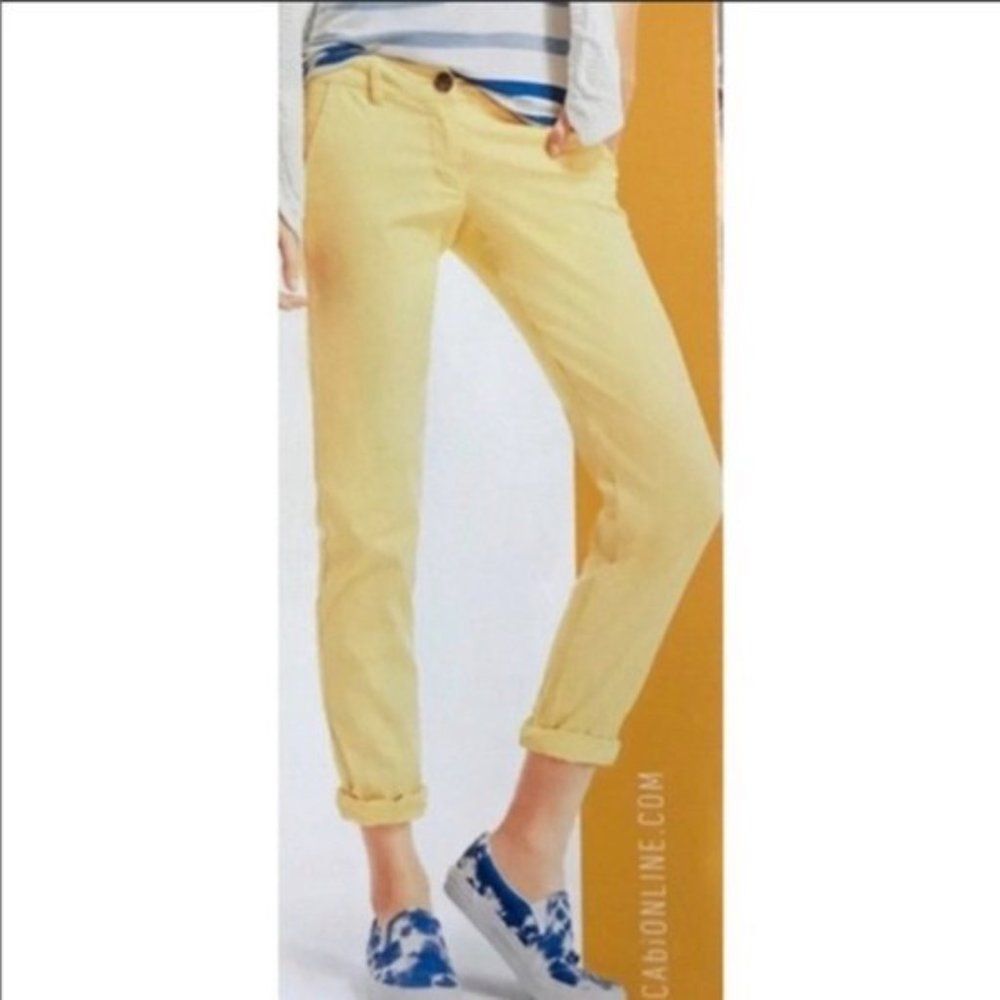 CAbi Sunshine Yellow Straight-Leg Pants